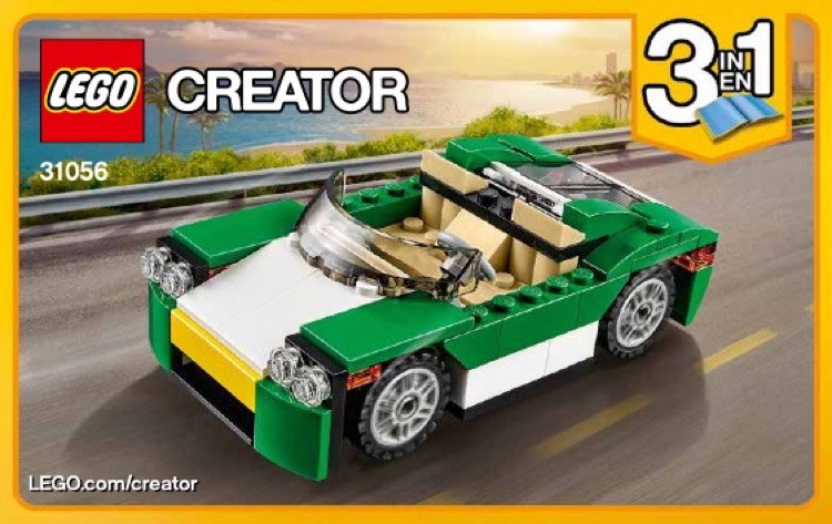 LEGO Instructions for set 31056 Green Cruiser, Creator - 3 in 1