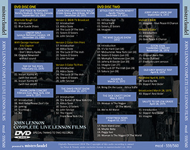 ジョン・レノン / 1969-1975 コンプリート・ライヴ・レノン・フィルム