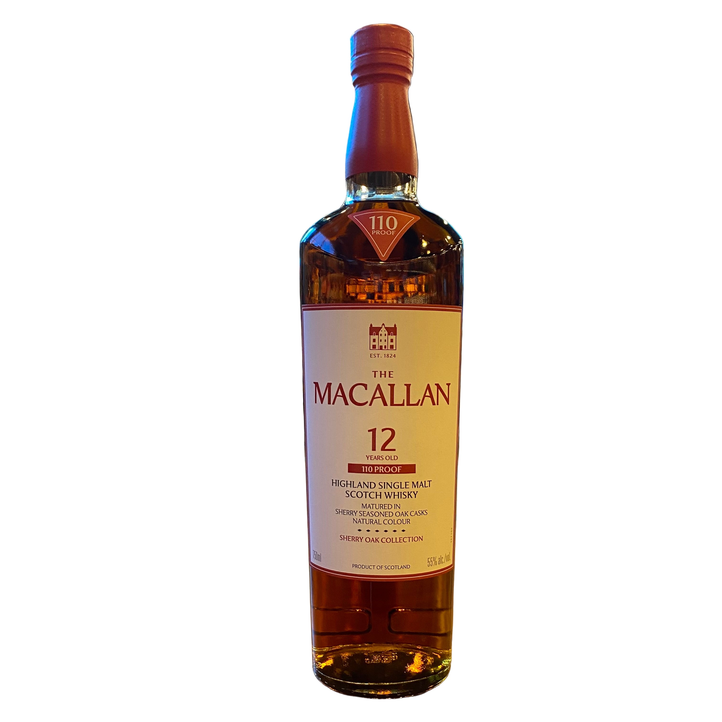 Macallan 12 Sherry Oak 110 Proof - 750 ML – Leivine Wine & Spirits