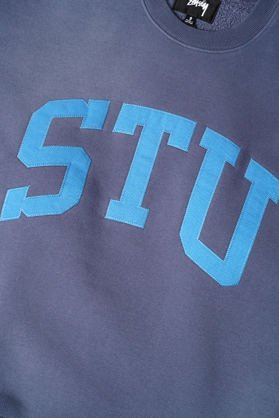 Stussy - BLUE STU LOGO CREWNECK – LE LABO STORE