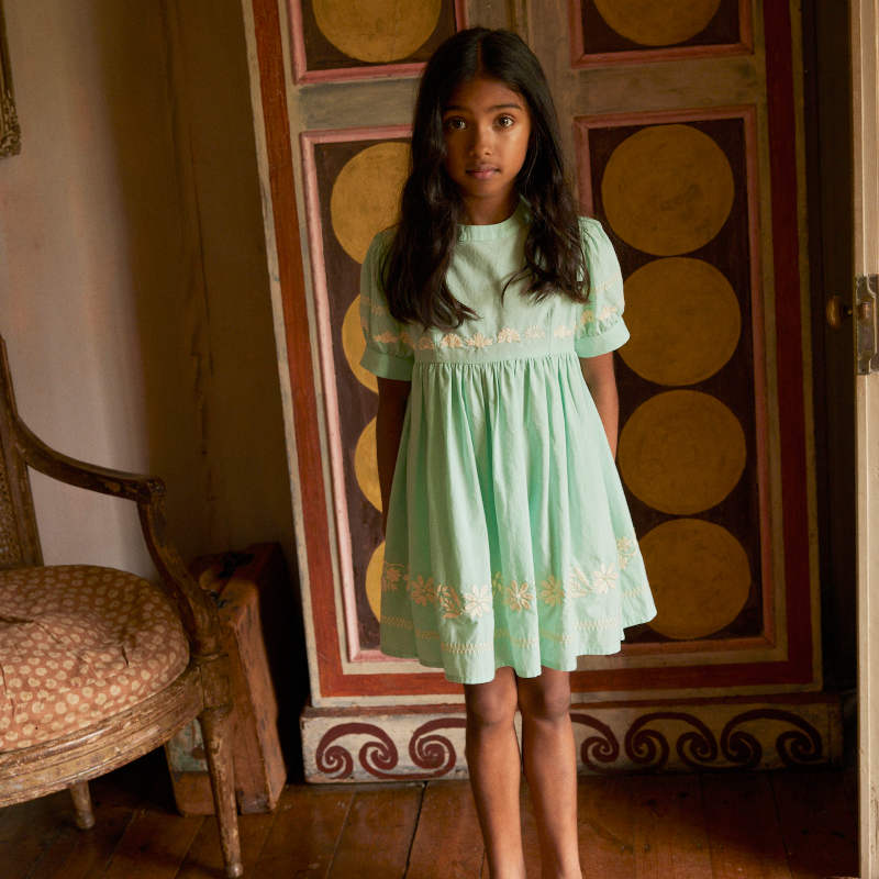 Apolina（アポリナ）2026SS MYA DRESS - seaglass - キッズワンピース