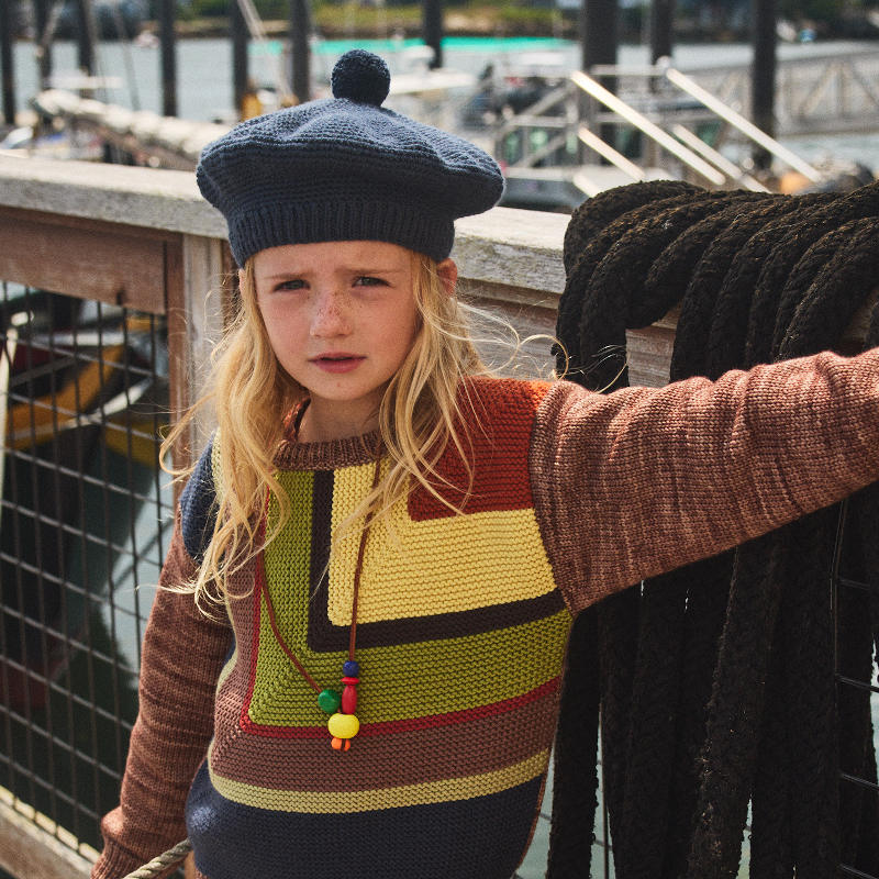 D1】Misha&Puff（ミーシャアンドパフ）2025AW Crochet Beret -Galaxy