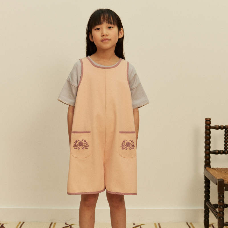 Apolina（アポリナ）2026SS VADA APRON PLAYSUIT - satin pink