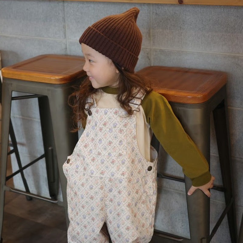 &pal（アンドパル）2025AW floral pattern code overalls salopett