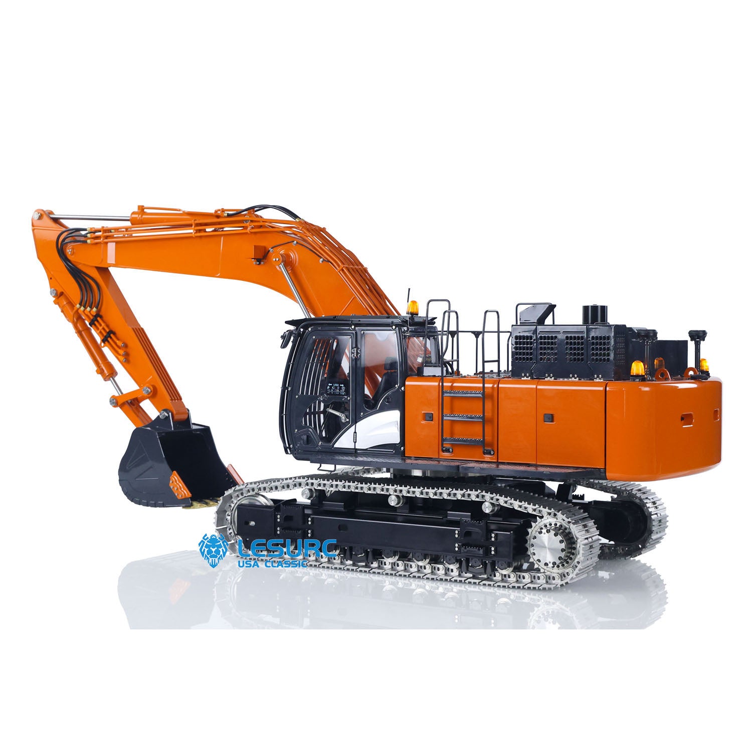 New Released! LESU 1/14 Aoue ZX490 Metal Hydraulic RC Excavator
