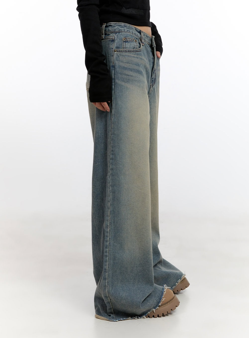 Felicia Cotton Wide Fit Baggy Jeans CN425 - Acubi style | LEWKIN