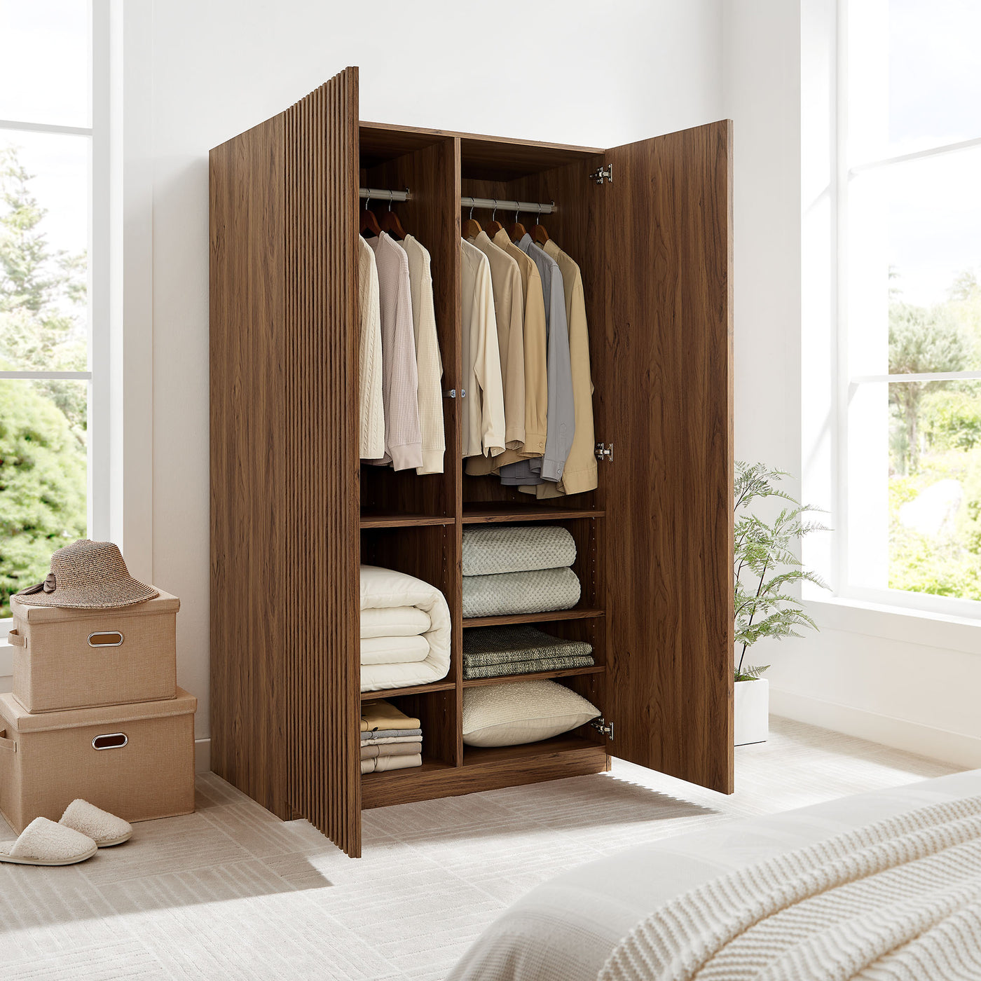 Render 2-Door Wardrobe Closet by Modway — Lexmod