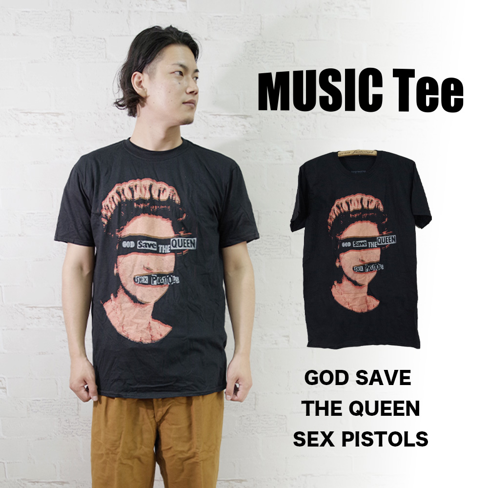 MUSIC Tee ミュージックティー】GOD SAVE THE QUEEN-SEX PISTOLS