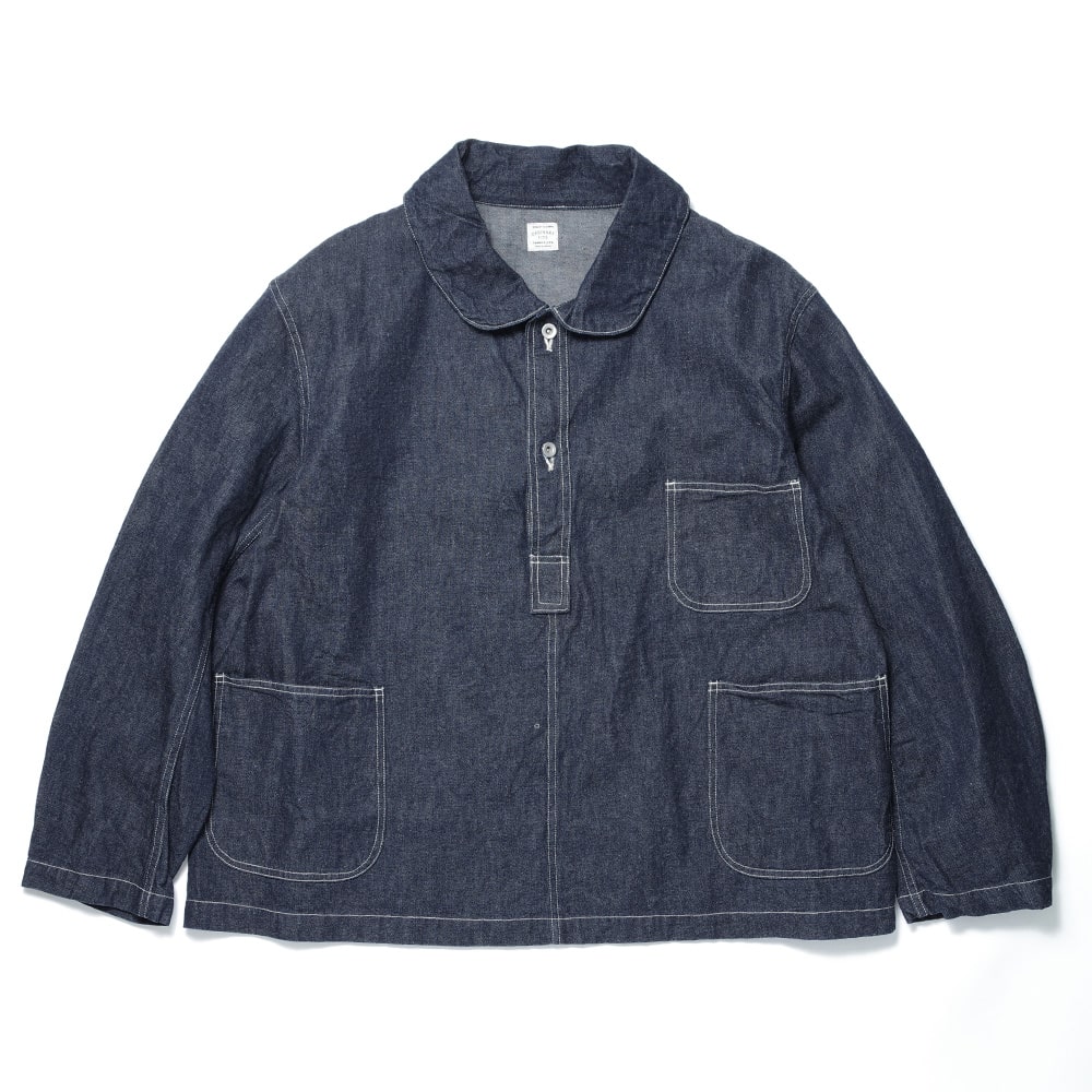 ORDINARY FITS(オーディナリーフィッツ)】ROUND COLLAR DENIM PULLOVER