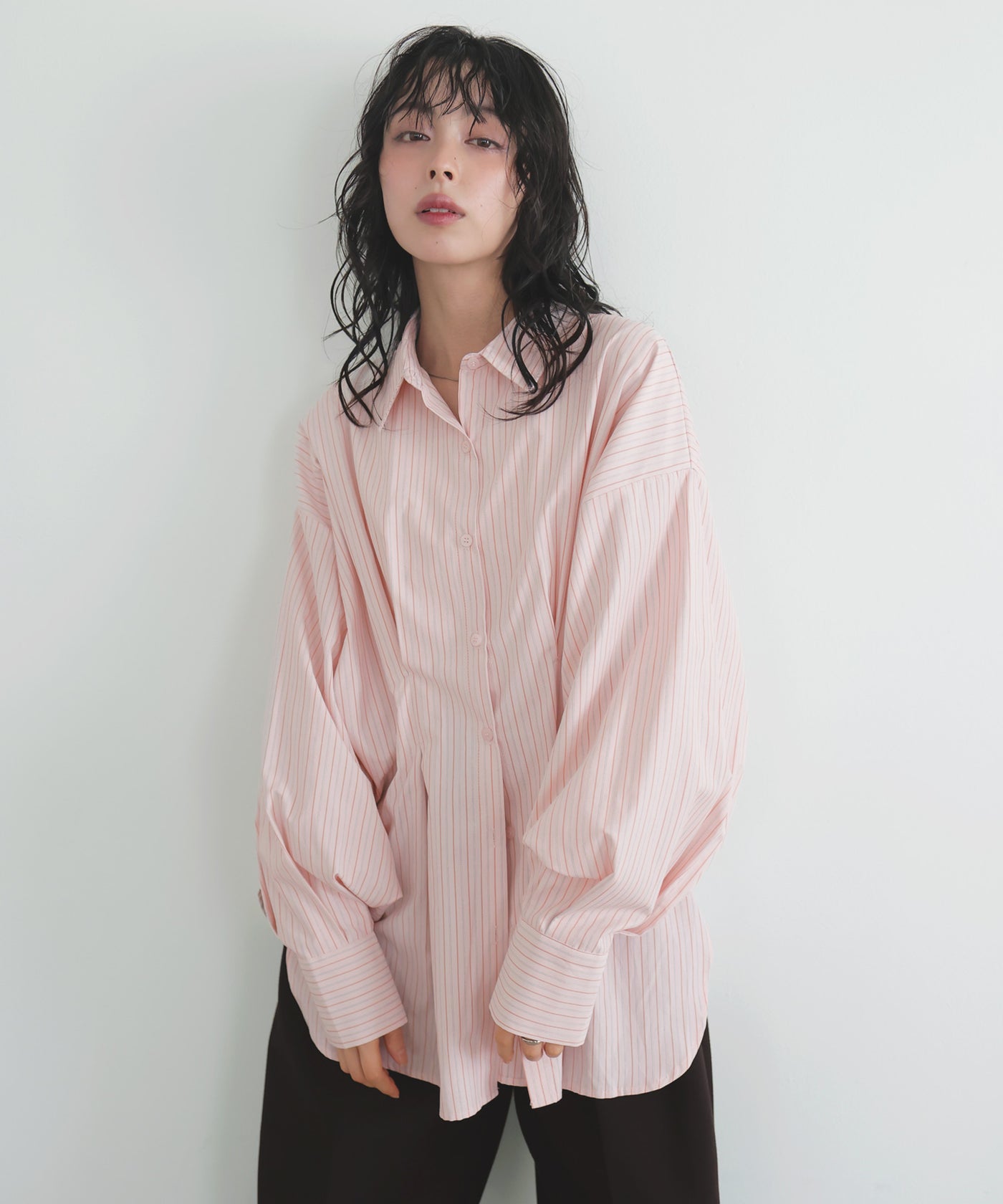 一部予約商品】ウエストタックカラーシャツ – LIAN