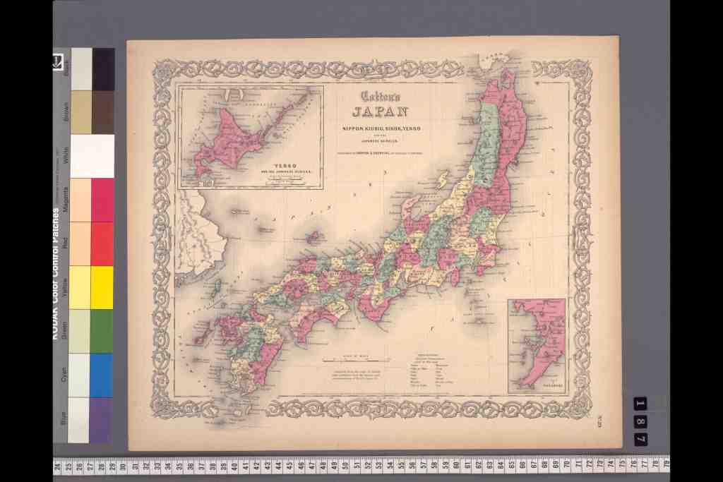 西洋古版日本地図一覧 - 1800年代