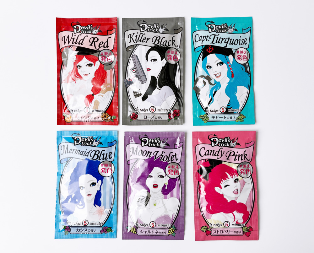 完全版】デビルズトリック全種類を美容師が口コミ解説｜使い方や発色