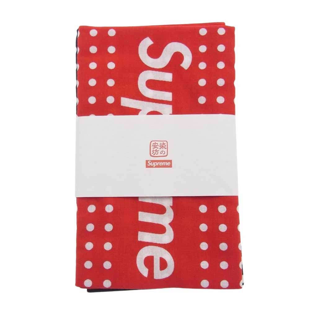 Supreme シュプリーム 22AW × 染の安坊 Tenugui Towel ロゴ ドット柄