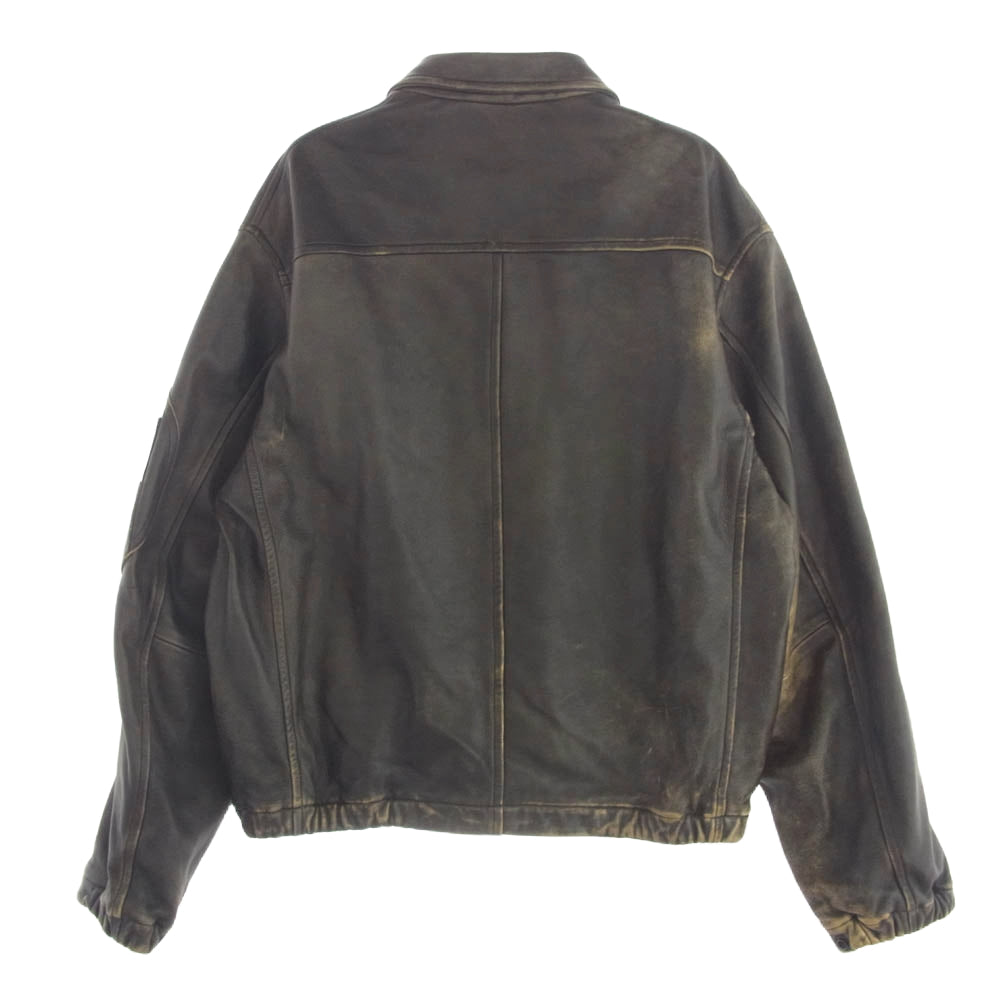 COMOLI コモリ 24SS Z01-04006 レザー ジップ ブルゾン 3【中古