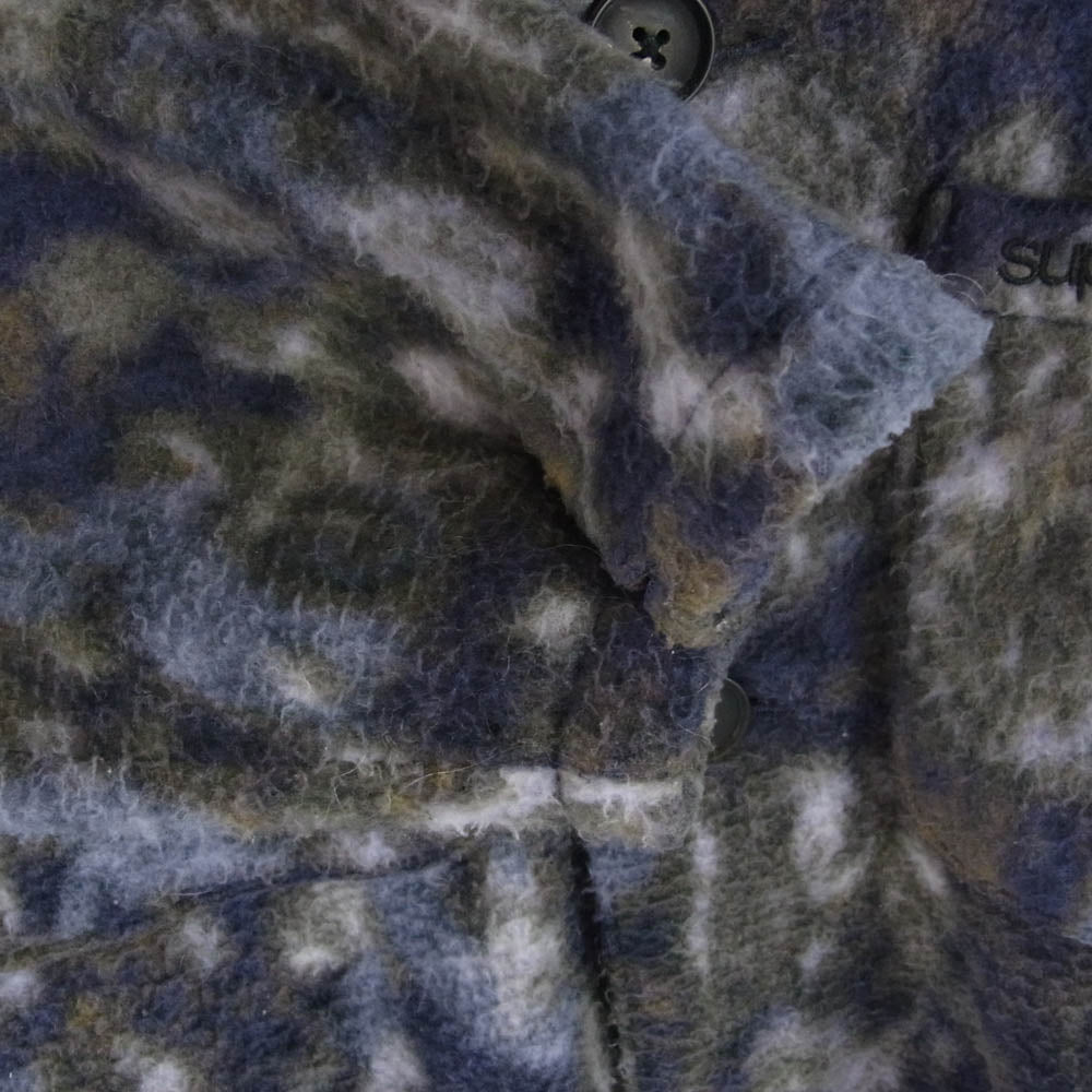 Supreme シュプリーム 21AW Paisley Fleece Shirt Purple ペイズリー