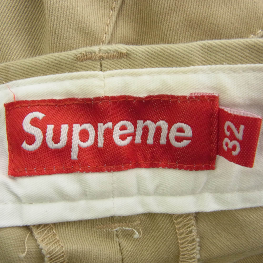 Supreme シュプリーム チノ ワーク パンツ ベージュ系 32【中古