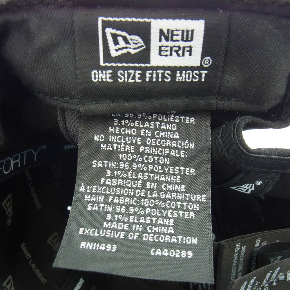 SAINT LAURENT サンローラン 694785 YCL36 × New Era ニューエラ 国内
