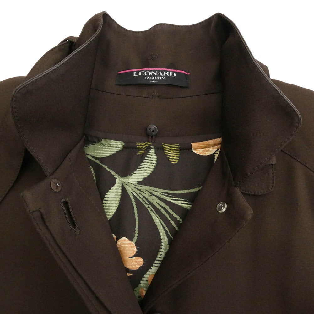 LEONARD レオナール FASHION ファッション 総柄ライナー付き