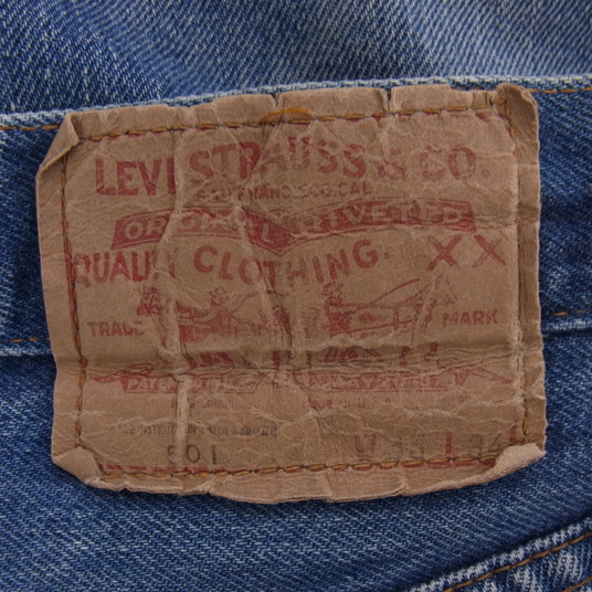 リーバイス 501 66後期 ボタン裏刻印6 スモールe セルビッジ ボタン