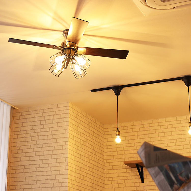 Modern Collection シーリングファン フィラメントLED付 JE-CF003