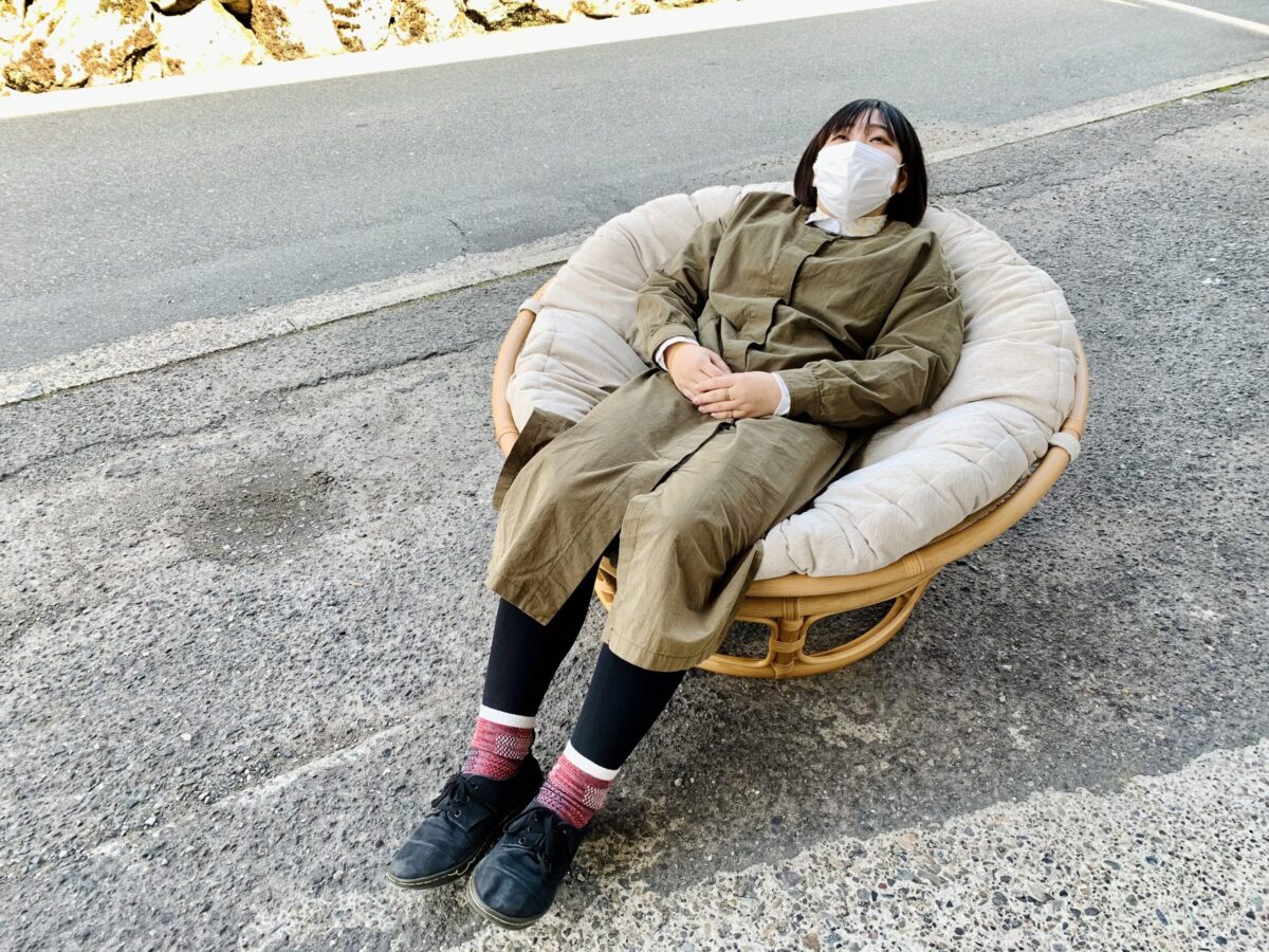 ニトリ パパサンチェアを買取させていただきました。学南町店にて販売