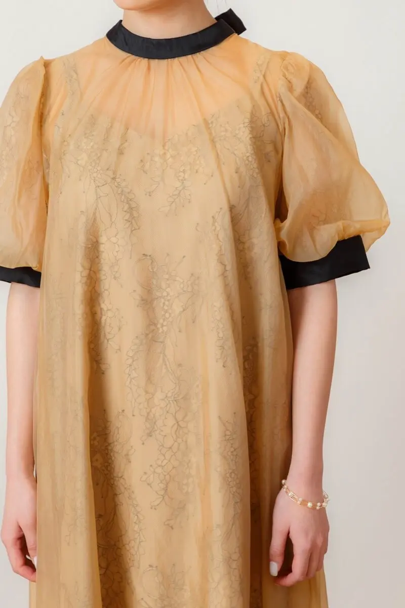 atlo オケージョンドレス Aライン マタニティ オレンジ dollydoll atlo