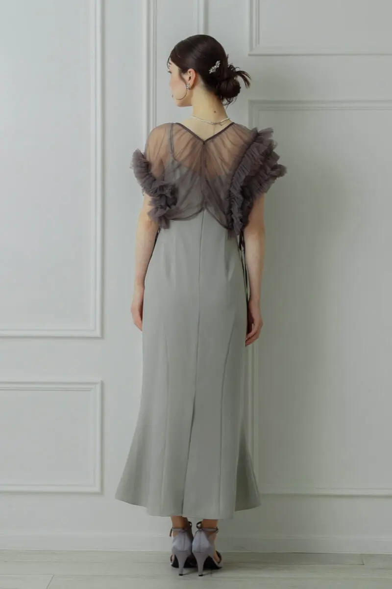 ミントのチュールトップスセットドレス | ANDRESD | M | 結婚式