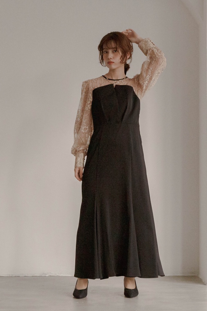 ブラックのビスチェ風マーメイドドレス | Dorry doll | M | 結婚式