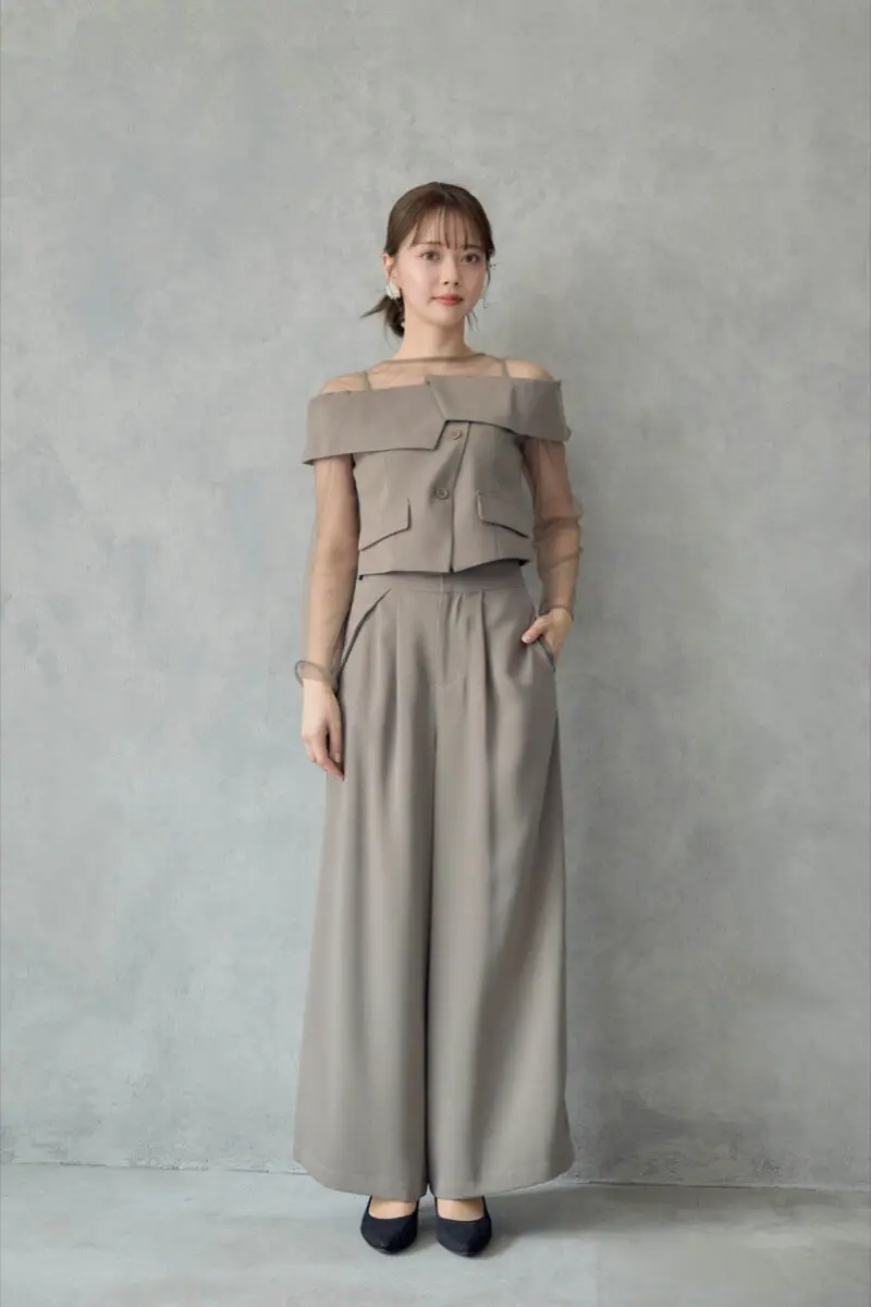 ベージュのMulti wayyトップスセットパンツドレス | LE' RURE | M