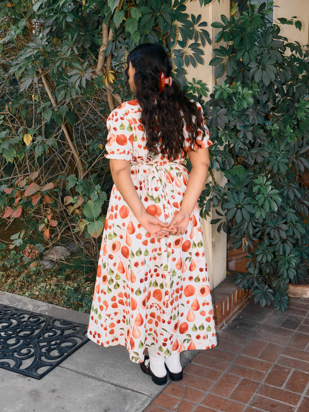 Topanga Dress - Fruit Print – Lisa Says Gah