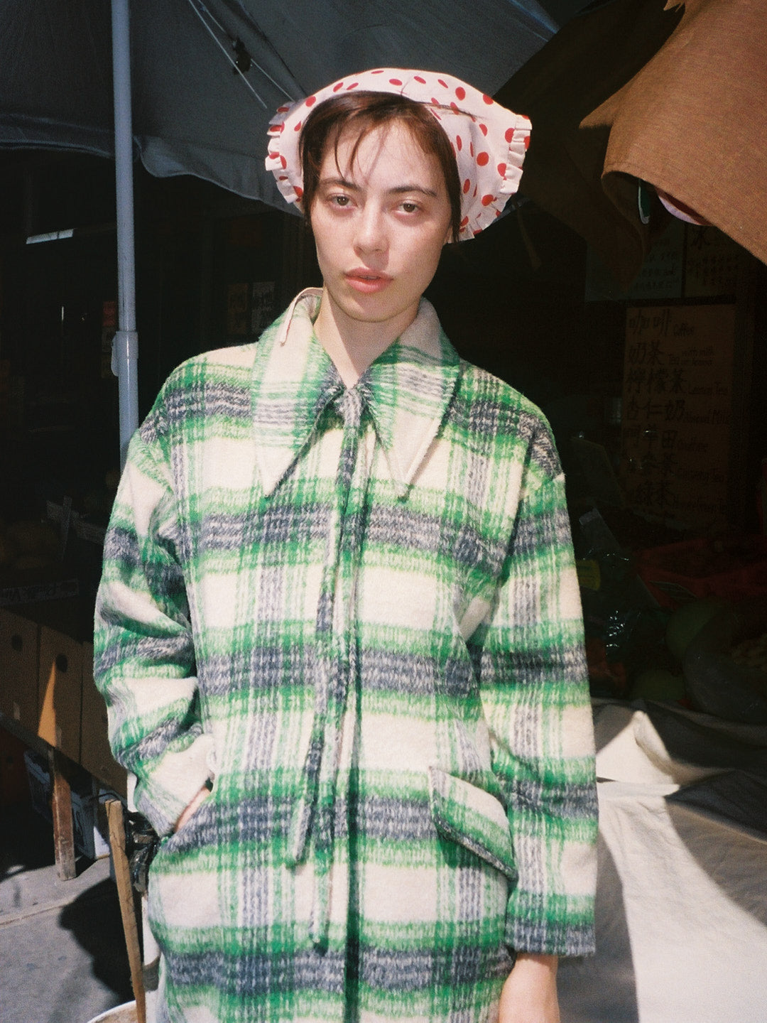 Chelsea Coat - Moss Plaid – Lisa Says Gah