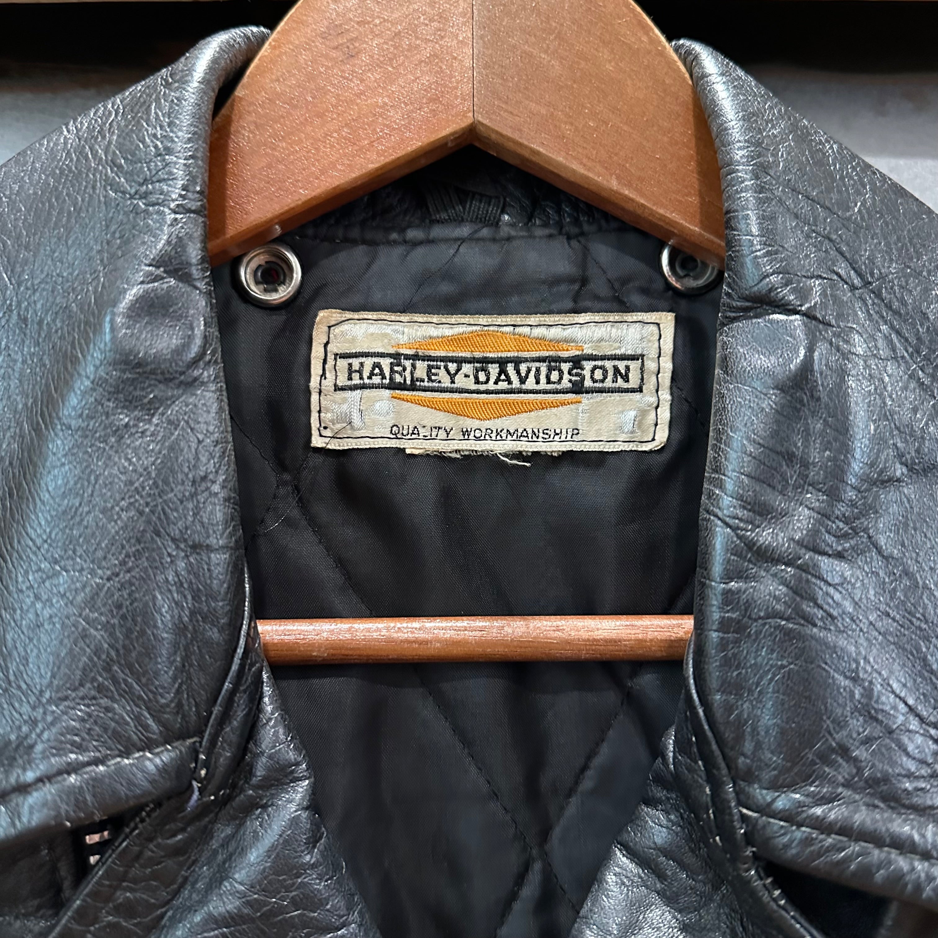 1960's Harley Davidson Cycle Champ Leather Jacket Size 40 – Little