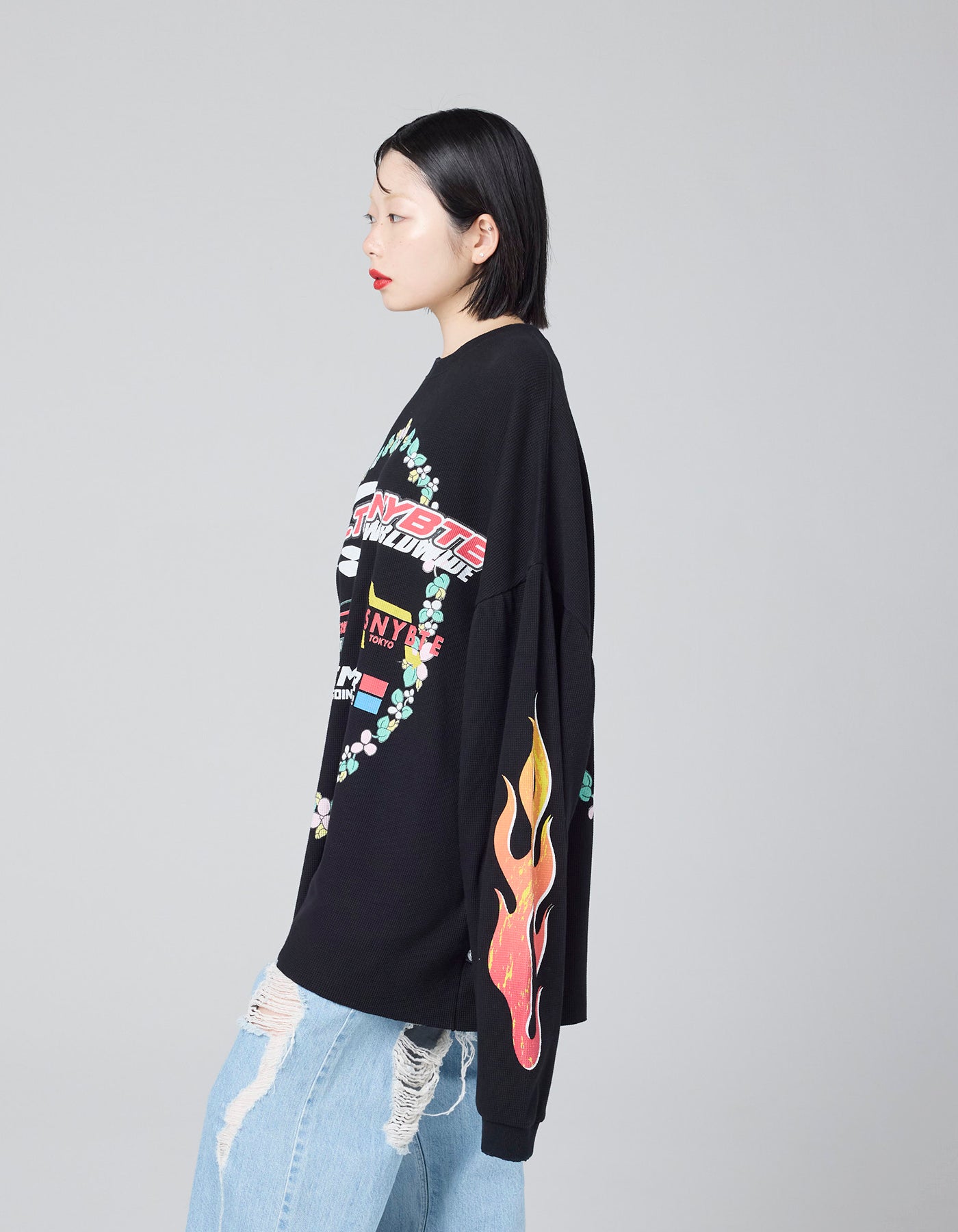 little sunny bite (リトルサニーバイト) sponsor thermal long tee