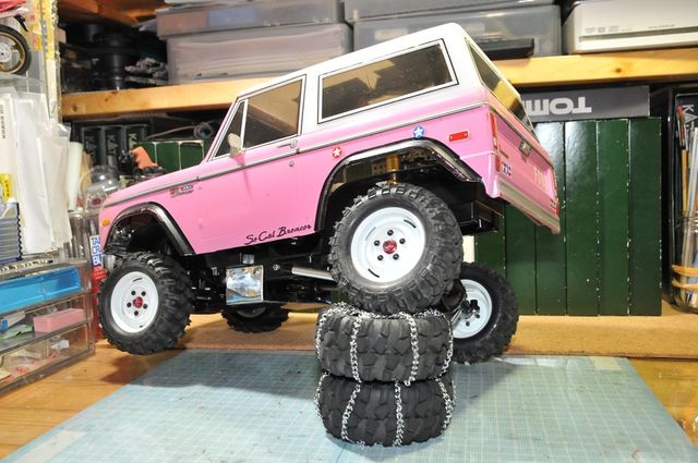 ラジコン クローラー タミヤ CC－01改 ピンクブロンコ