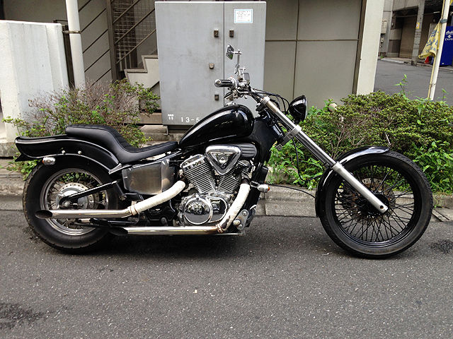 スティード400 ロングフォークカスタム！ブラックエディション