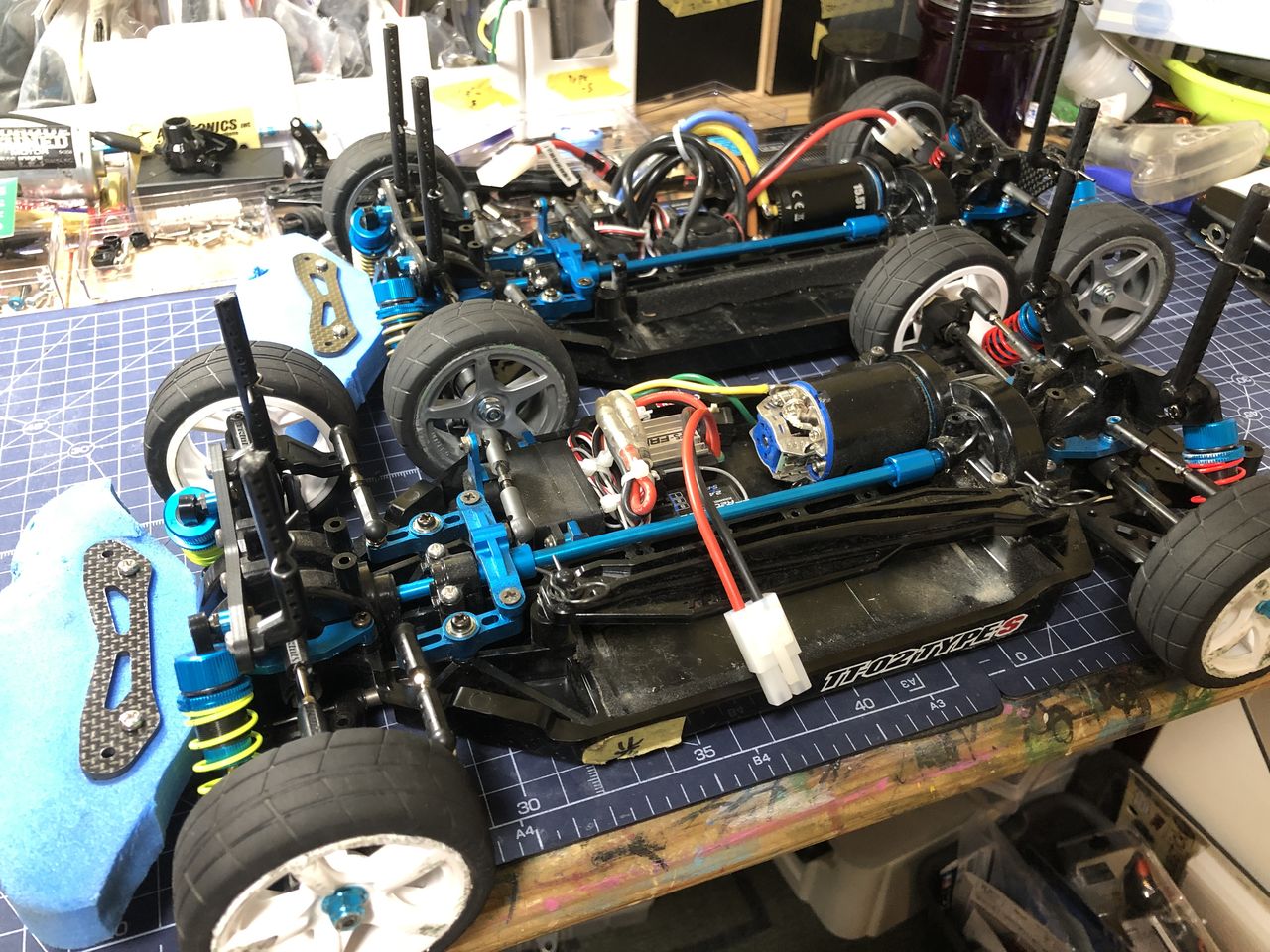 冬支度その2 TT-02 typeS タミチャレZERO仕様 : 小学生の息子と