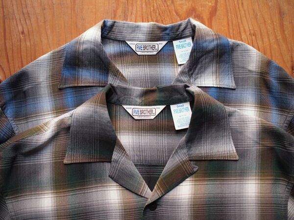 FIVE BROTHER / ファイブブラザー】Open Collar L/S Shirt. 1960年代風