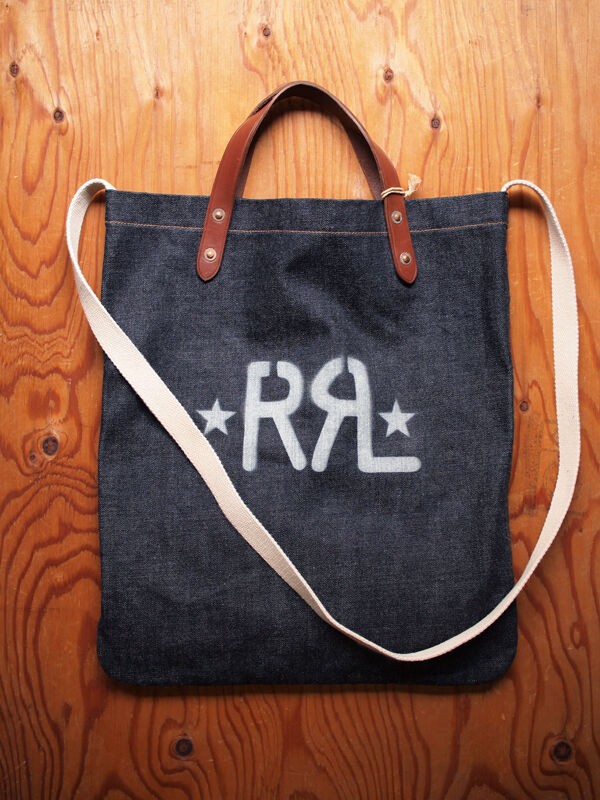 RRL / ダブルアールエル】Indigo Denim Market Tote. 日本製インディゴ