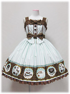 Angelic Pretty Melty Chocolate Jumper Skirt (Mint) | Flickr