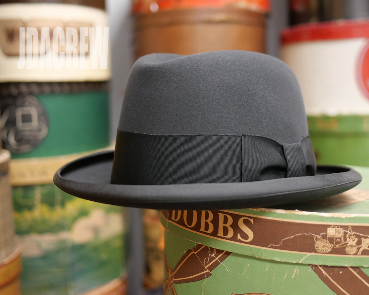 1960s STETSON 3X ホンブルグ グレー USA製 ヴィンテージハット 7 1/4