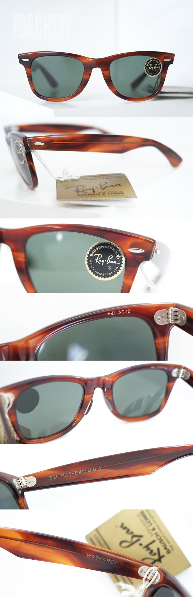 レイバン ウェイファーラー ヴィンテージサングラス 50/22 B&L DEADSTOCK