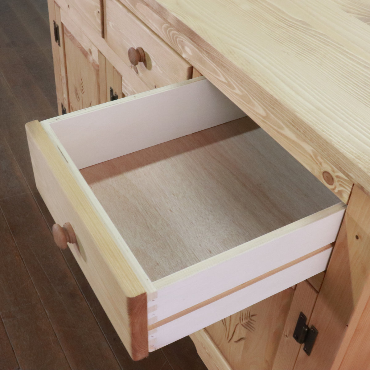 dショッピング |キャビネット カントリー調 パイン材 Farmer 幅120cm