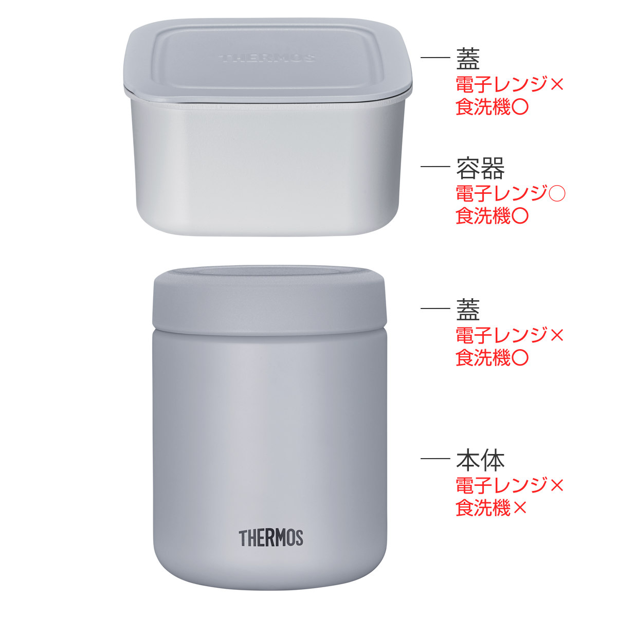 dショッピング |サーモス 弁当箱 保温 800ml 真空断熱スープランチ