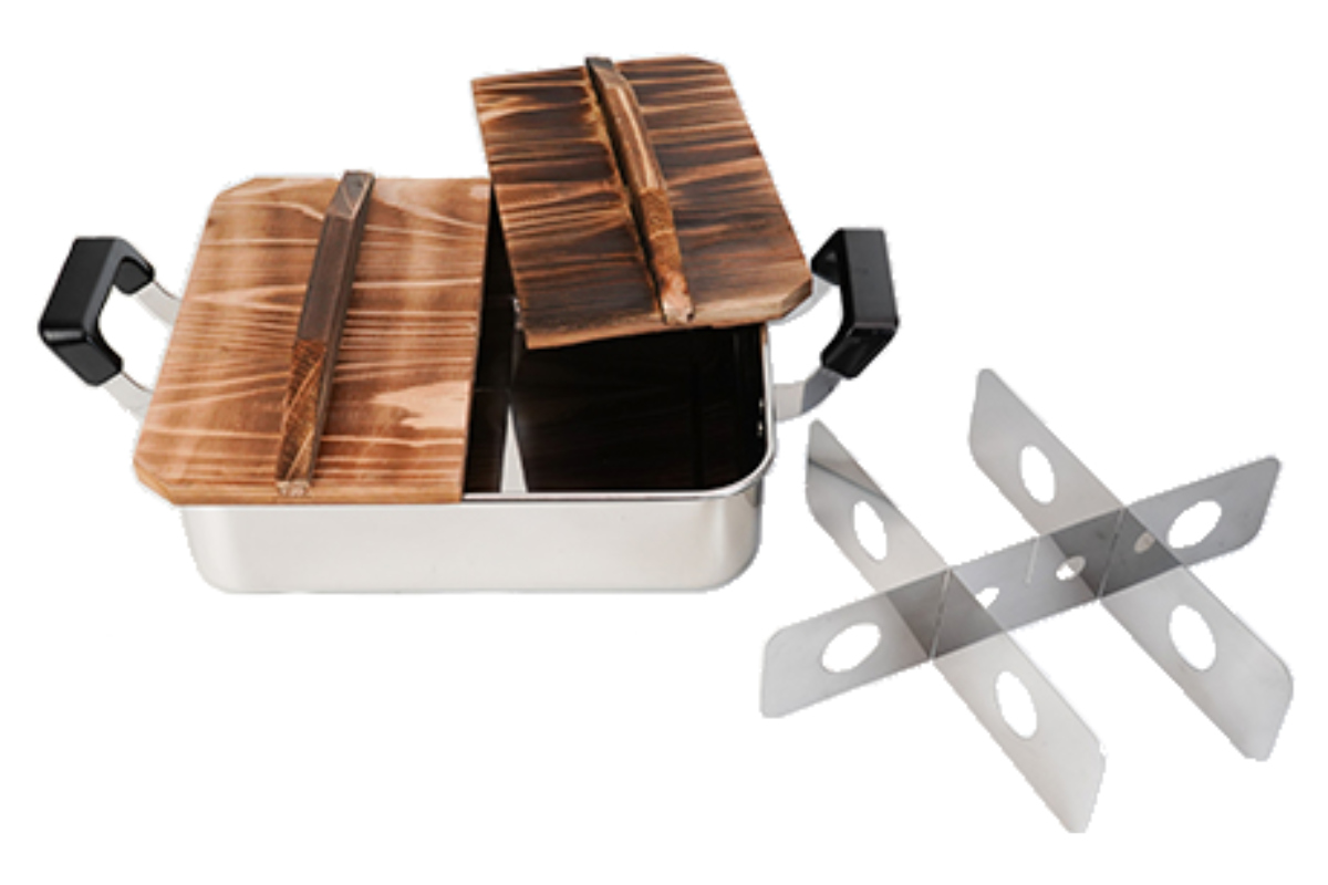 角型おでん鍋 24×28cm ガス火専用 仕切り付き 烹味屋 卓上鍋 – ハウジー