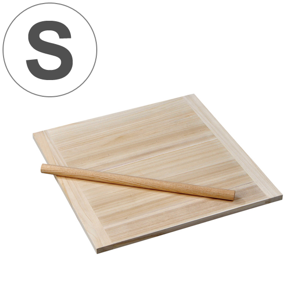 そば打ち道具 のし板 めん棒付き 小 桐製 （ 麺台 麺棒 のし棒 木製