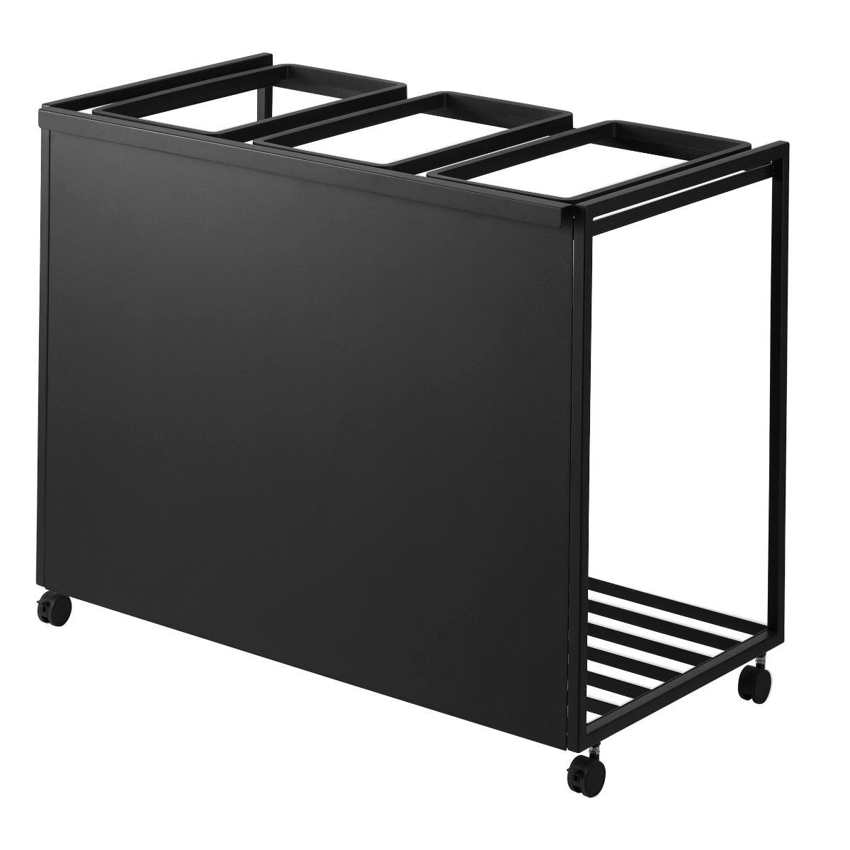 dショッピング |山崎実業 tower 目隠し分別ダストワゴン タワー 45L 3