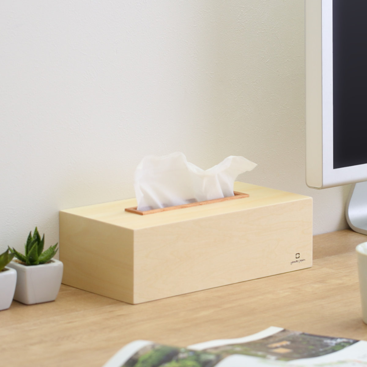 ティッシュケース KOGUCHI 木製 （ おしゃれ ティッシュボックス