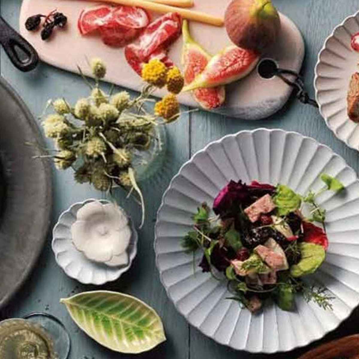 プレート 8cm 輪花皿 花皿 花シリーズ 洋食器 陶器 日本製 ぎんはく