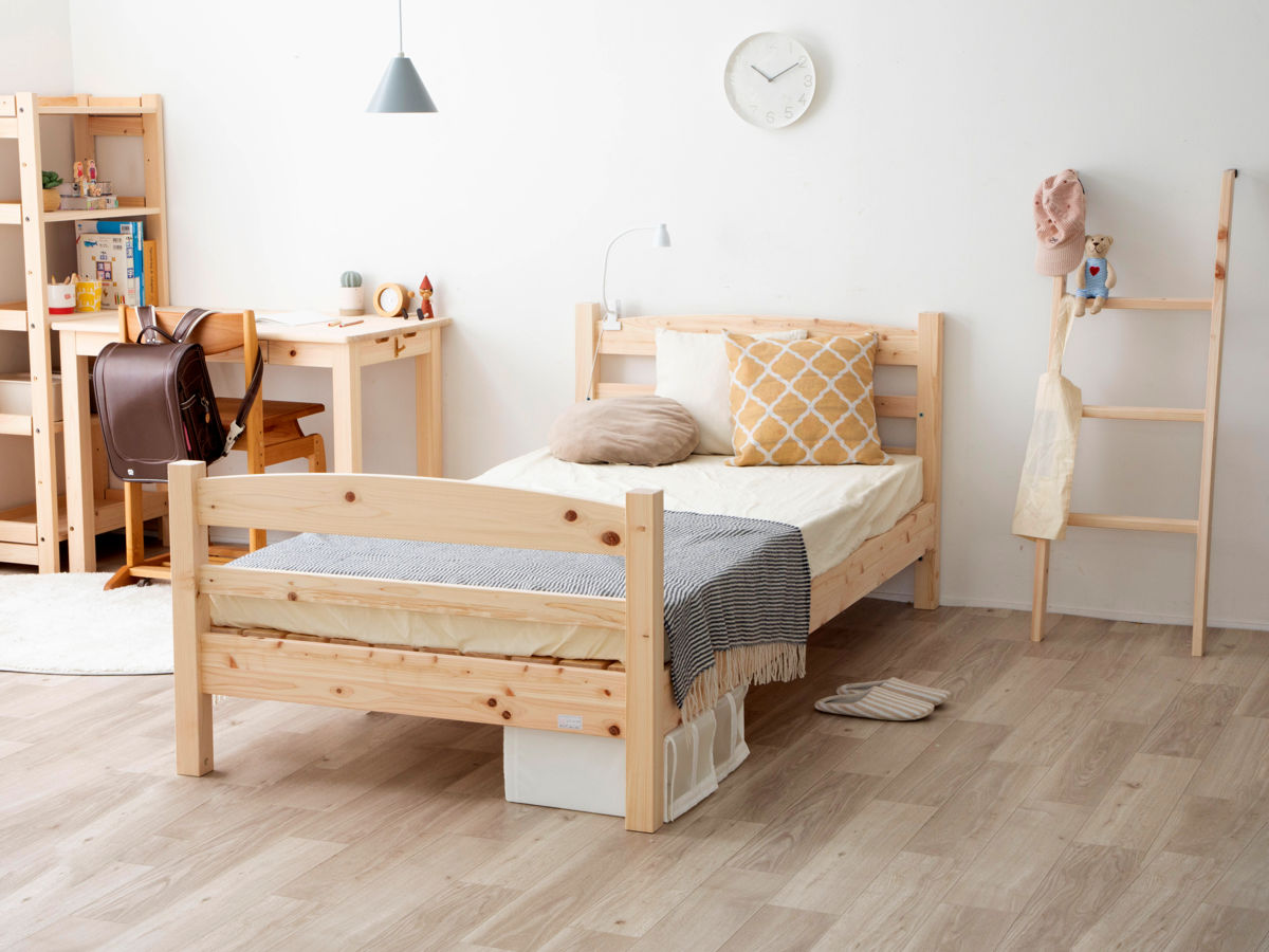 2段ベッド 国産ひのき 組み替え可能 シングル～キング すのこ 天然木