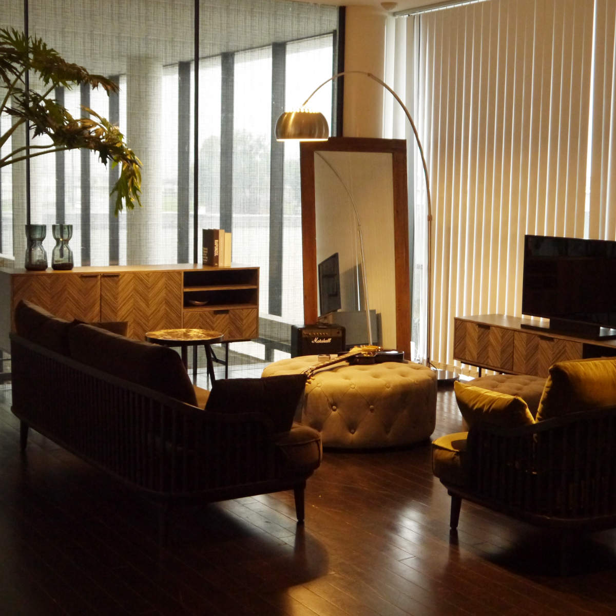 スタンドミラー 天然木 全身 木枠 90x180cm （ 開梱設置 大きめ